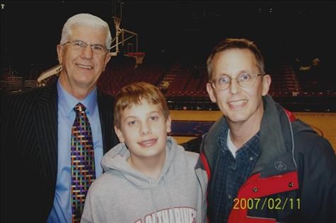 NBA Coach Del Harris, Matt and Bob.