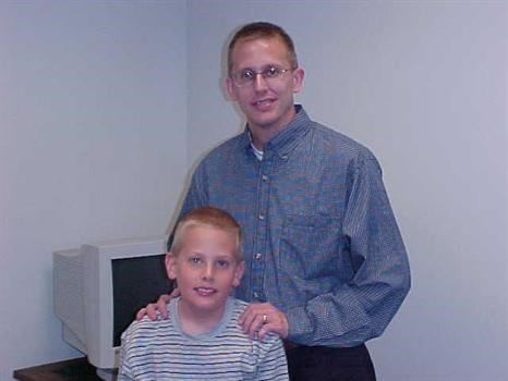 Bob brought Matt to work in April 2002 for "Bring your son or daughter to work day"