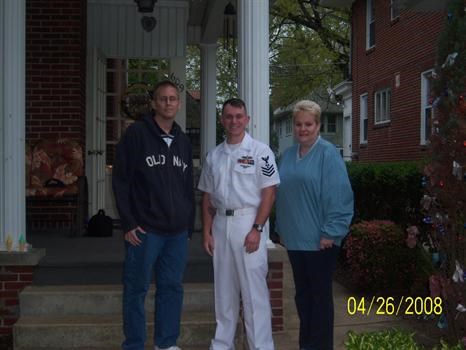 Bob and I with our "adopted" Navy son, Derek.
