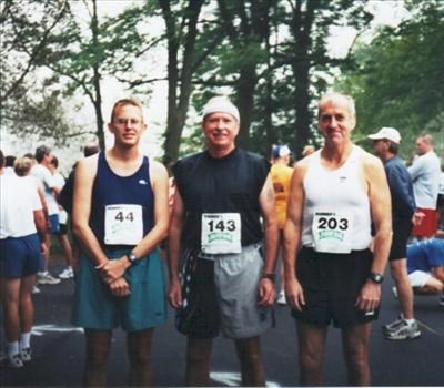 Bob, Ted and Roger at a race.