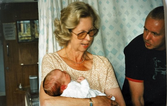 Mum with Simon's firstborn