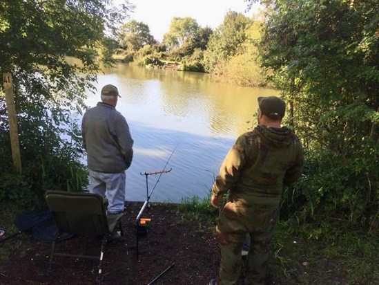 Last fishing outing with grandsons Kyle Gower & Neil Pearman