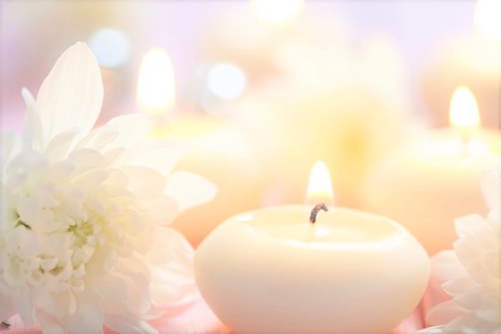 Candle & Flower