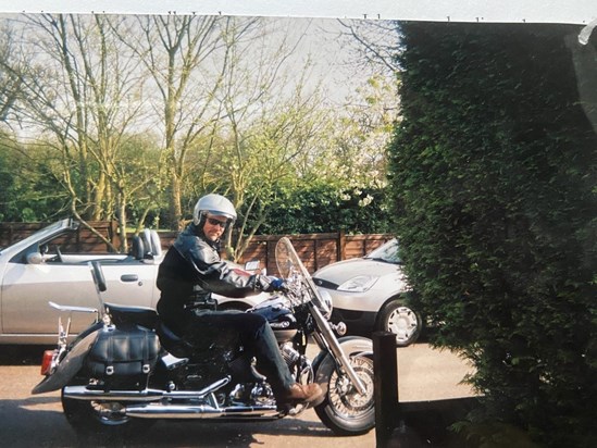 David on the Yamaha Easy Rider -