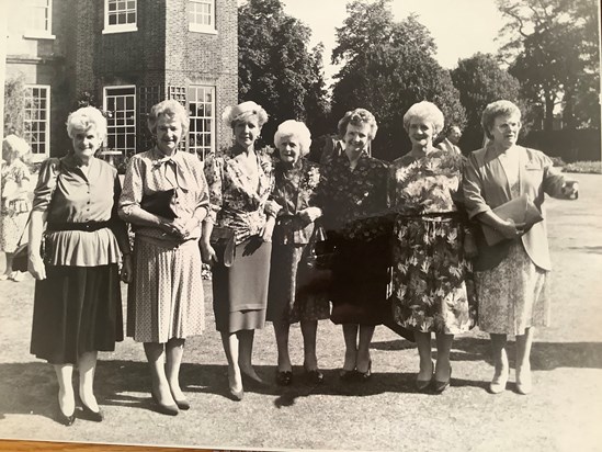 With all her sisters and nana at Janes wedding 