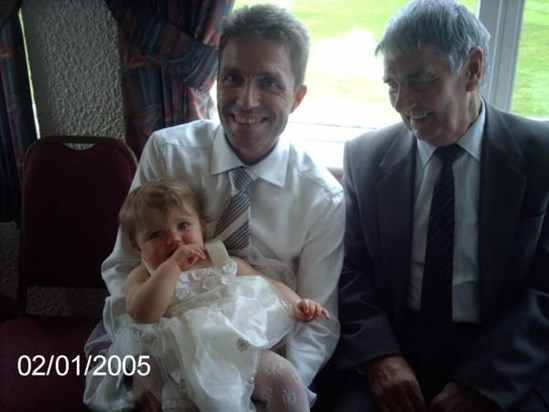 Neil and dad at scarlett christening