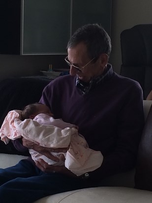 Meeting Grandaughter Sienna for the first time 