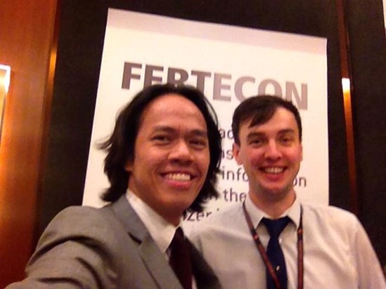 Janos and myself at our Fertecon booth during a conference in Sydney in Ma 2014