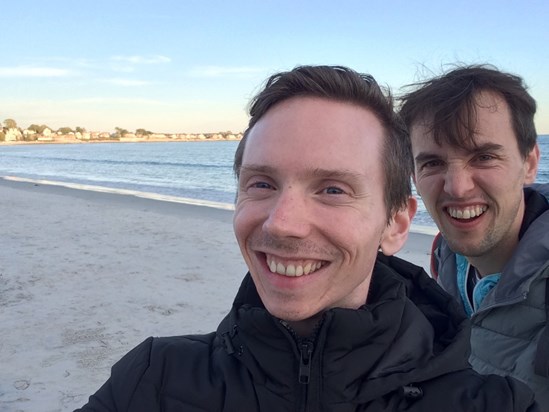 Janos photobombing a selfie somewhere on the East Coast of the US- it was either Rhode Island or Connecticut 