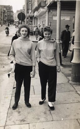 Marie & Sheila. Those were the days (note the twin outfits 😀)