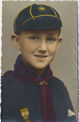 Brian in Cub uniform 1946