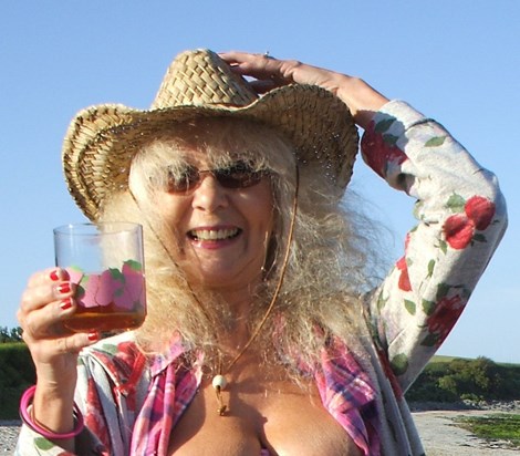 Beach Brandy & Babycham! 2013 (Kath was 65)