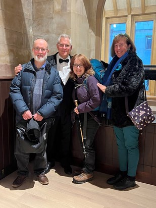 Rob with Imogen, Sue & John (Cambridge, October 2024)