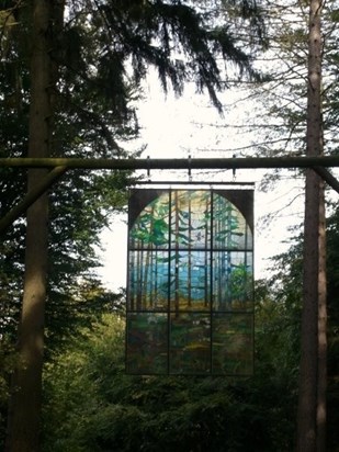 The stained glass window at Beechenhurst that you liked so much.