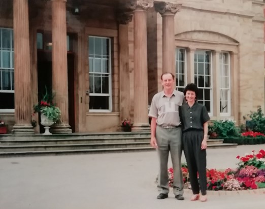 Diane and Eddie on holiday in Leeds 1997