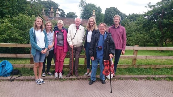 2017 Shona Eustace, Susan Eustace (nee Chadwick) Fiona Denny, Michael Glover, Rebecca Eustace, Jon Denny, Alan Eustace Tyntesfield