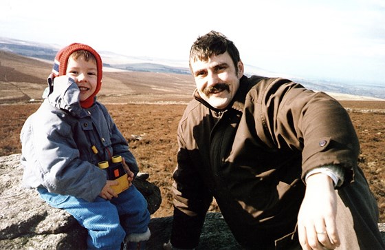 My son Sam and I, Dartmoor