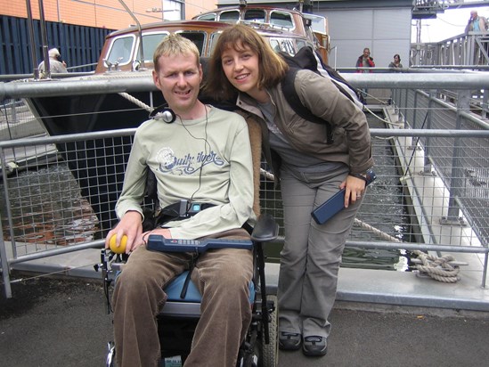 Me and Heather on the Royal Yacht Britannia in August 2006.