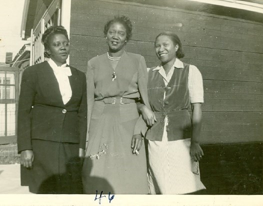 Rose Sutton, Her Sister Sallie Farrow & Mary Copeland, At Copeland Home 1946