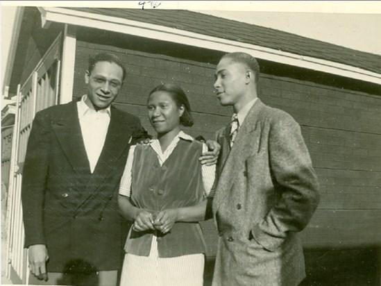 Ray, Mother Mary, & Charles Copeland Jr. 1946