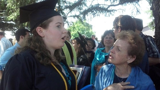 Pat at Valerie's Graduation