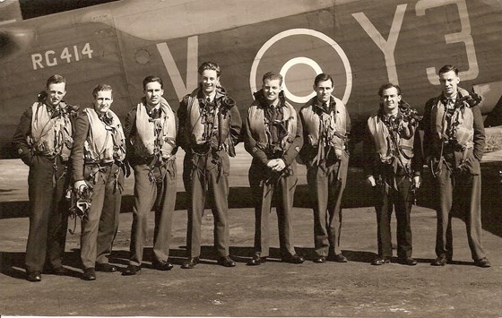 518 Sqn - Peter is 3rd from left