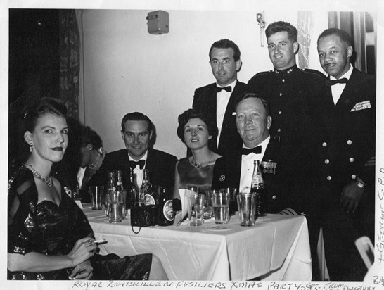 Bahrain early 1960's - Mixing it with the UK and US military. Peter seated on the left with Pamela.
