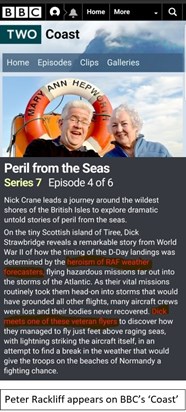 2012 Peter appeared on BBC Coast filmed in Tiree