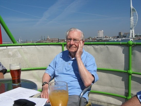 2011 with the family onboard the Mary Mouse Lightship. Portsmouth Harbour.