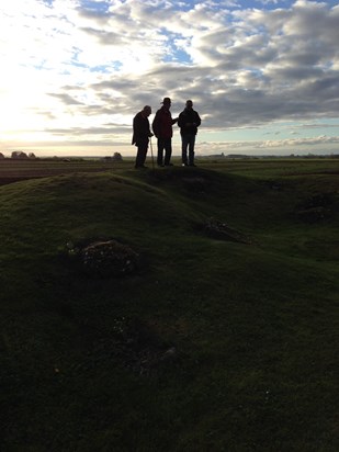 2014 Peter, guide and son in law. WW1 Battlefields.