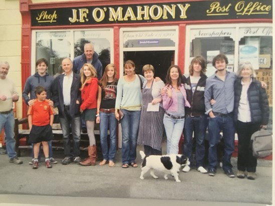 Mum so enjoyed her trips to County Cork meeting my husband John's family.