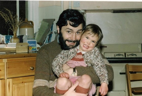 Dad with little Julie