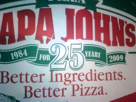 Papa John Pizza Box