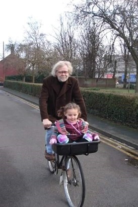 Leon loved taking the kiddies for a ride down Grapes Hill at 100mph