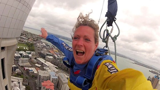 She Only Went and Jumped Off the Skytower in Auckland