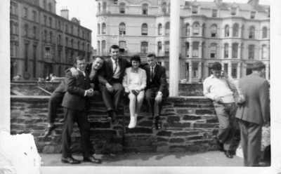 mum and friends in isle of man as a teenager