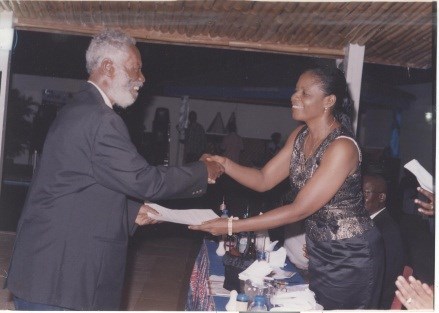 Prof. receiving GLA Award in 2012