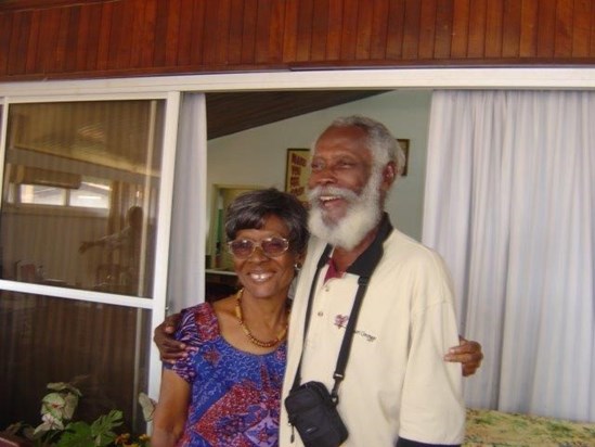 Uncle Yosi and Auntie Mildred.  Photo Courtesy Afua Hunter (nee Laing)