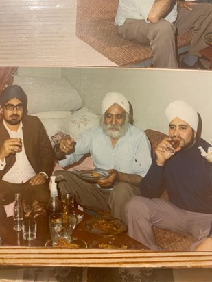 Cheers, grandad , dad and uncle thayaji 