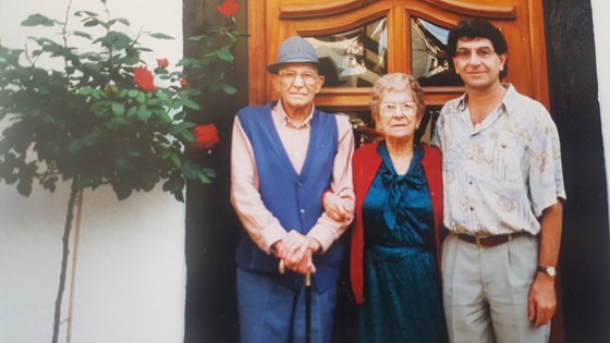 Randolph with parents Alice and Henry