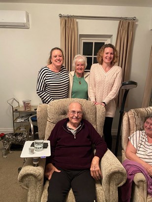 Jane, Hazel and Dawn with Peter