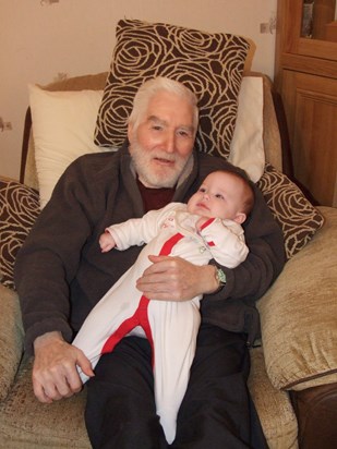 Emily with her Great Gramps <3