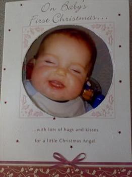 the christmas angel card i made you with my thoughts wrapped inside. X