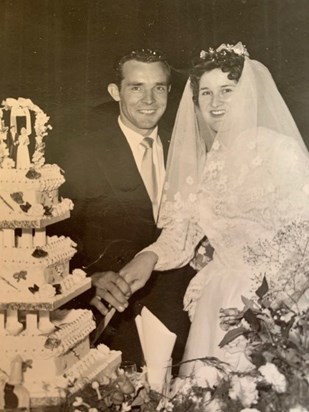 Wedding day 27th July 1957