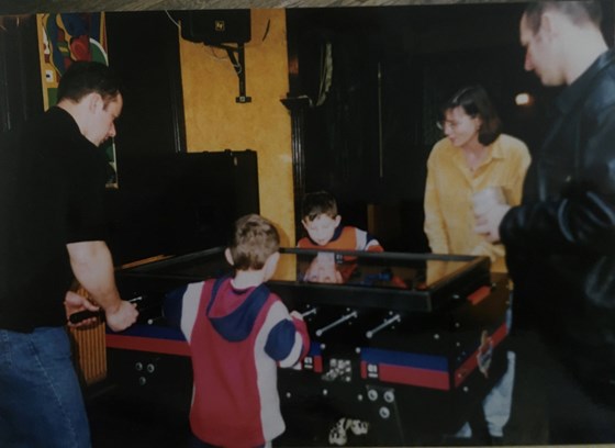 Bar Lorca football table. Stoke Newington 1998.