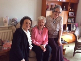 Margaret, Margo and Daphne - 90th birthday party 