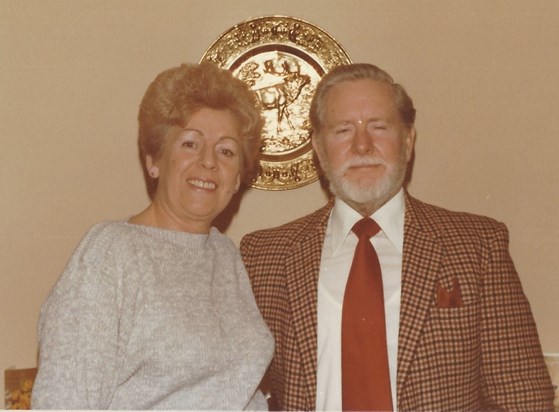 Mum and Dad on her birthday 19.02.1984