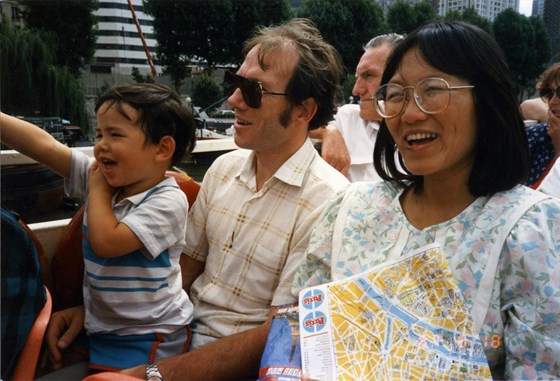 Jienchi, Andrew and Sam Ling in Paris (1987)