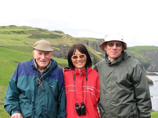 Walking at St Abbs head with Andrew’s father, Berwickshire, Scotland (September 2007)