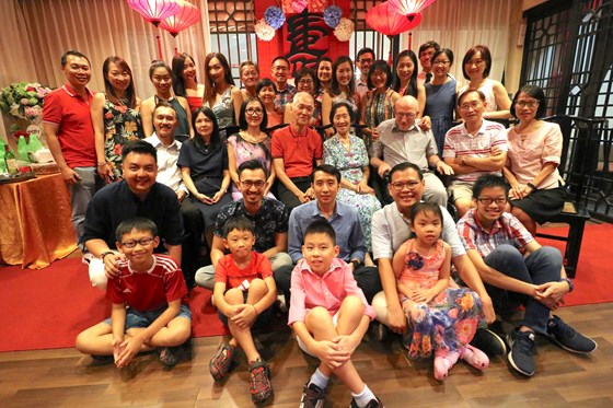 Celebrating Sam Ling’s mother’s 90th Birthday, Singapore (July 2018)